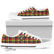 Scottish Buchanan Modern Tartan Crest Low Top Canvas Shoes Full Plaid