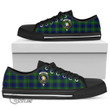 Scottish Oliphant Modern Tartan Crest Low Top Canvas Shoes Full Plaid