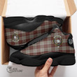 Scottish Cunningham Burgundy Dancers Tartan Crest Sport Shoes J13 Full Plaid