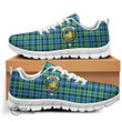 Scottish Campbell Ancient 01 Tartan Crest Sneakers Full Plaid