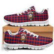 Scottish MacLachlan Modern Tartan Crest Sneakers Full Plaid