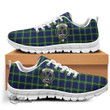 Scottish Forbes Modern Tartan Crest Sneakers Full Plaid