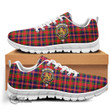 Scottish MacPherson Modern Tartan Crest Sneakers Full Plaid