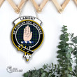 Scottish Lamont Modern Tartan Crest Wooden Sign Scottish Badge