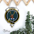 Scottish Forbes Ancient Tartan Crest Wooden Sign Scottish Badge