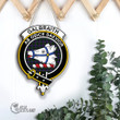 Scottish Galbraith Modern Tartan Crest Wooden Sign Scottish Badge