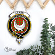 Scottish Leask Tartan Crest Wooden Sign Scottish Badge