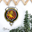 Scottish Nicolson Ancient Tartan Crest Wooden Sign Scottish Badge