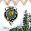 Scottish Sinclair Hunting Ancient Tartan Crest Wooden Sign Scottish Badge