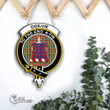 Scottish Ogilvie Tartan Crest Wooden Sign Scottish Badge