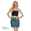 Scottish Campbell Ancient 01 Tartan Crest Side Strap Closure Mini Skirt Full Plaid