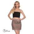 Scottish Dunbar Ancient Tartan Crest Side Strap Closure Mini Skirt Full Plaid
