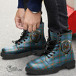 Scottish Agnew Ancient Tartan Crest Leather Boots Full Plaid