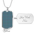 Scottish Agnew Ancient Tartan Dog Tag Full Plaid