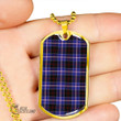 Scottish Dunlop Modern Tartan Dog Tag Full Plaid