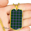 Scottish Wishart Hunting Modern Tartan Dog Tag Full Plaid