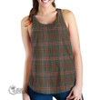 Scottish Kennedy Weathered Tartan Women Racerback Tank Full Plaid