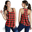 Scottish Nesbitt Modern Tartan Women Racerback Tank Full Plaid