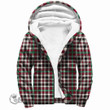Scottish Borthwick Dress Ancient Tartan Sherpa Hoodie Full Plaid
