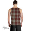 Scottish Cunningham Burgundy Dancers Tartan Men Tank Top Full Plaid