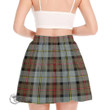 Scottish Weir Modern Tartan Ruffled Mini Skirt Full Plaid