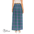 Scottish Ralston Tartan Side Split Long Skirt Full Plaid