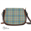Scottish Balfour Blue Tartan Saddle Bag Full Plaid