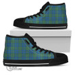 Scottish Lockhart Tartan High Top Canvas Shoes Full Plaid