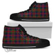 Scottish Tennant Tartan High Top Canvas Shoes Full Plaid