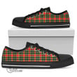 Scottish MacLachlan Hunting Modern Tartan Low Top Canvas Shoes Full Plaid