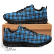 Scottish Ramsay Blue Ancient Tartan Sneakers Full Plaid