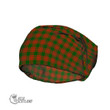 Scottish Menzies Green Modern Tartan Beanie Hat Full Plaid