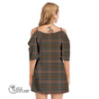 Scottish Kennedy Weathered Tartan Off Shoulder Cami Dress Full Plaid