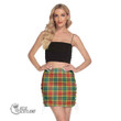 Scottish Buchanan Old Sett Tartan Side Strap Closure Mini Skirt Full Plaid
