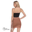 Scottish Grant Ancient Tartan Side Strap Closure Mini Skirt Full Plaid