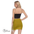 Scottish Houston Tartan Side Strap Closure Mini Skirt Full Plaid