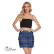 Scottish Weir Modern Tartan Side Strap Closure Mini Skirt Full Plaid