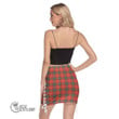 Scottish MacNab Ancient Tartan Side Strap Closure Mini Skirt Full Plaid