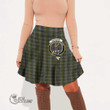 Scottish Davidson Tulloch Dress Tartan Crest Mini Skirt Full Plaid