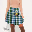 Scottish Campbell Dress Tartan Crest Mini Skirt Full Plaid