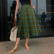 Scottish Bisset Tartan Long Chiffon Skirt Full Plaid
