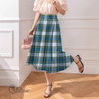 Scottish Campbell Dress Ancient Tartan Long Chiffon Skirt Full Plaid