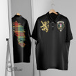 Scottish Buchanan Old Sett Tartan Crest Polo Shirt Scotland In My Bone With Golden Rampant