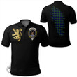 Scottish Forbes Modern Tartan Crest Polo Shirt Scotland In My Bone With Golden Rampant