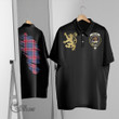 Scottish Graham of Menteith Red Tartan Crest Polo Shirt Scotland In My Bone With Golden Rampant