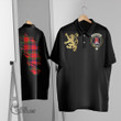 Scottish MacNaughton Modern Tartan Crest Polo Shirt Scotland In My Bone With Golden Rampant