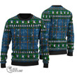 Scottish Bain Tartan Christmas Knitted Ugly Sweater Shiny