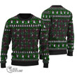 Scottish Crosbie Tartan Christmas Knitted Ugly Sweater Shiny