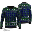 Scottish Arbuthnot Modern Tartan Christmas Knitted Ugly Sweater Shiny