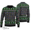 Scottish MacDuff Hunting Ancient Tartan Christmas Knitted Ugly Sweater Shiny